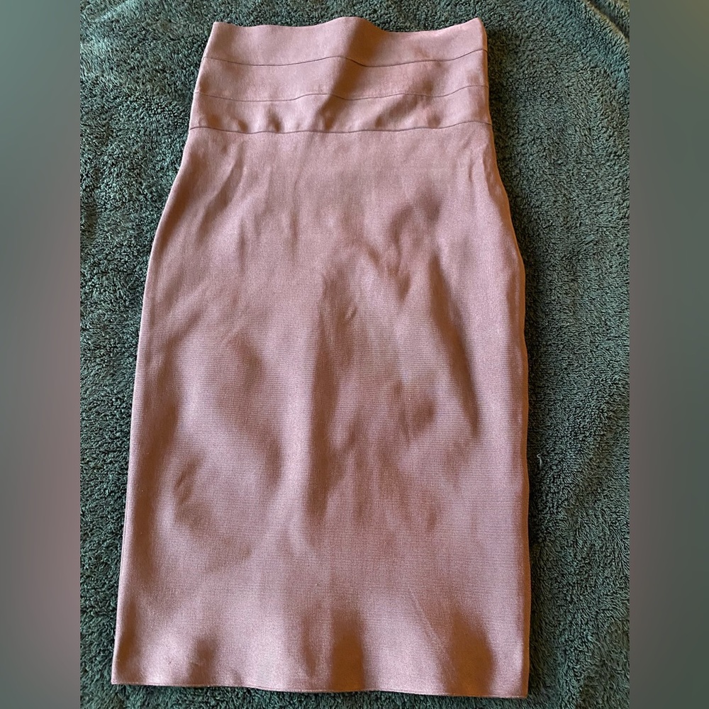 Bandage maroon skirt